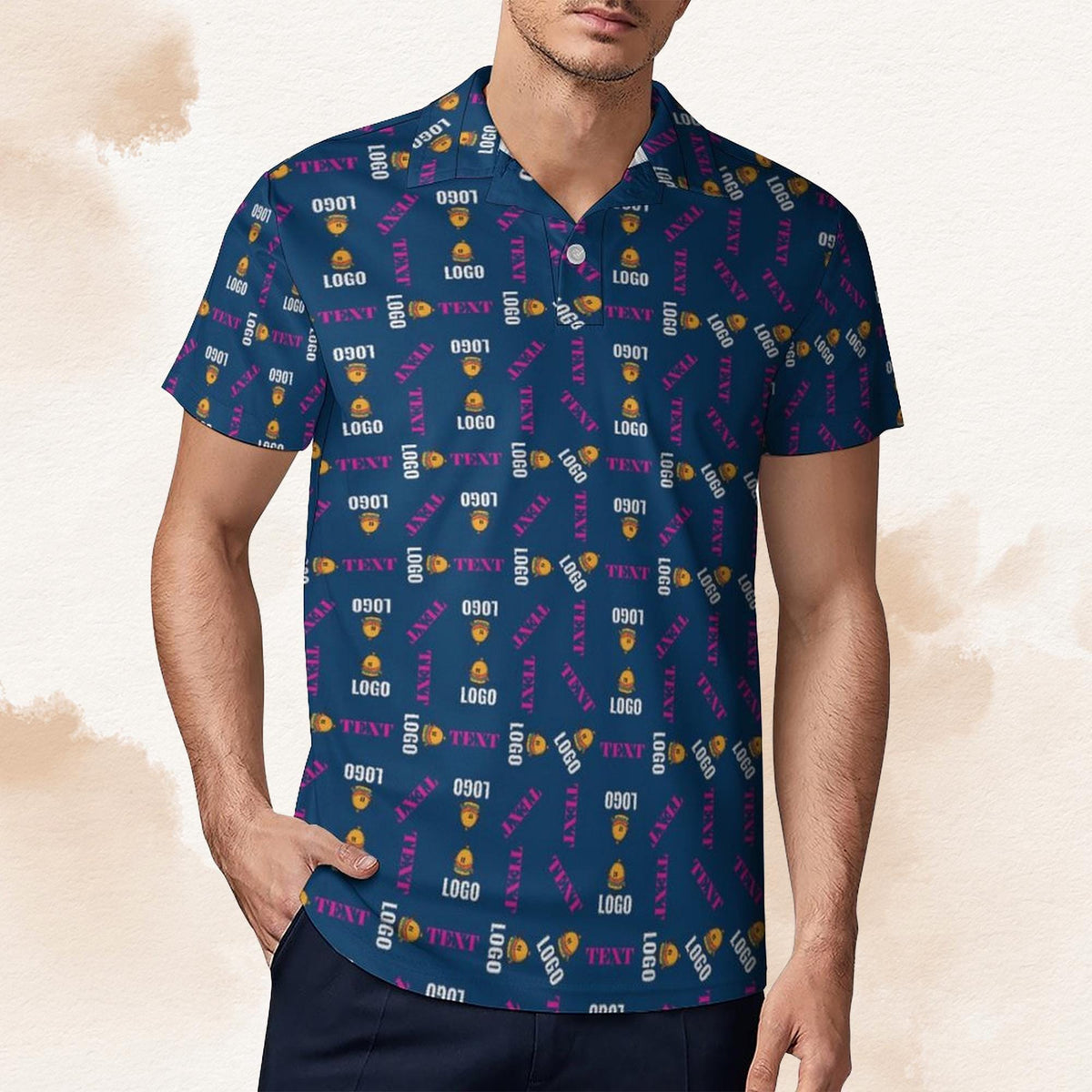 Custom Polo Shirt for Men and Women Personalized portrait Polo Shirt Printed Polo Shirts for Business Daddy Dad Gifts Fathers Day Gift