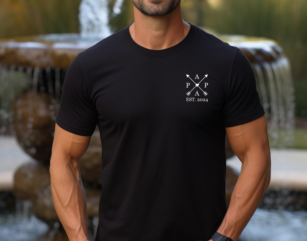 Dad's Edition: T-shirt with the child's name and year of birth. Dad gift. Dad gift idea. Personalized father shirt. Father's Day gift