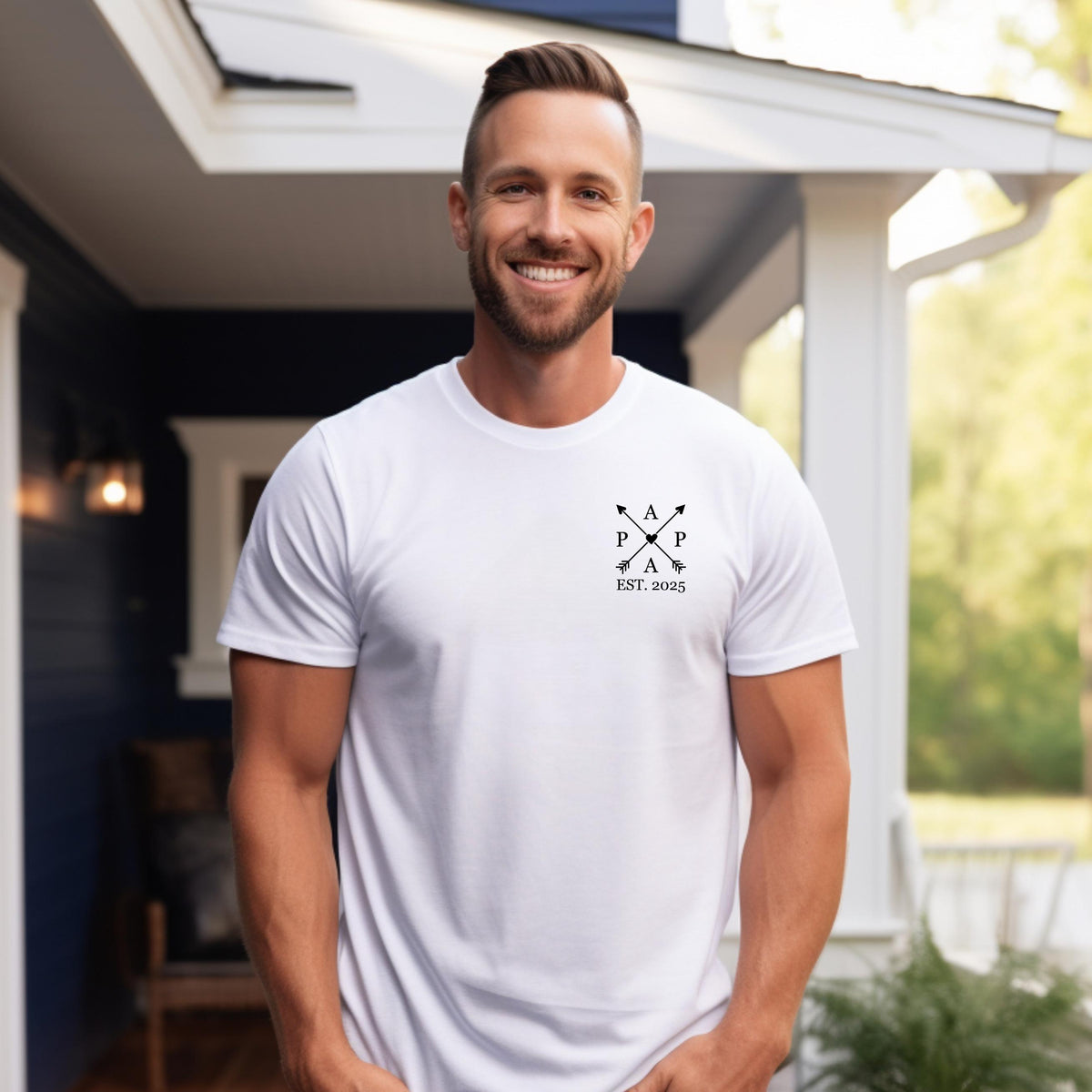 Dad's Edition: T-shirt with the child's name and year of birth. Dad gift. Dad gift idea. Personalized father shirt. Father's Day gift