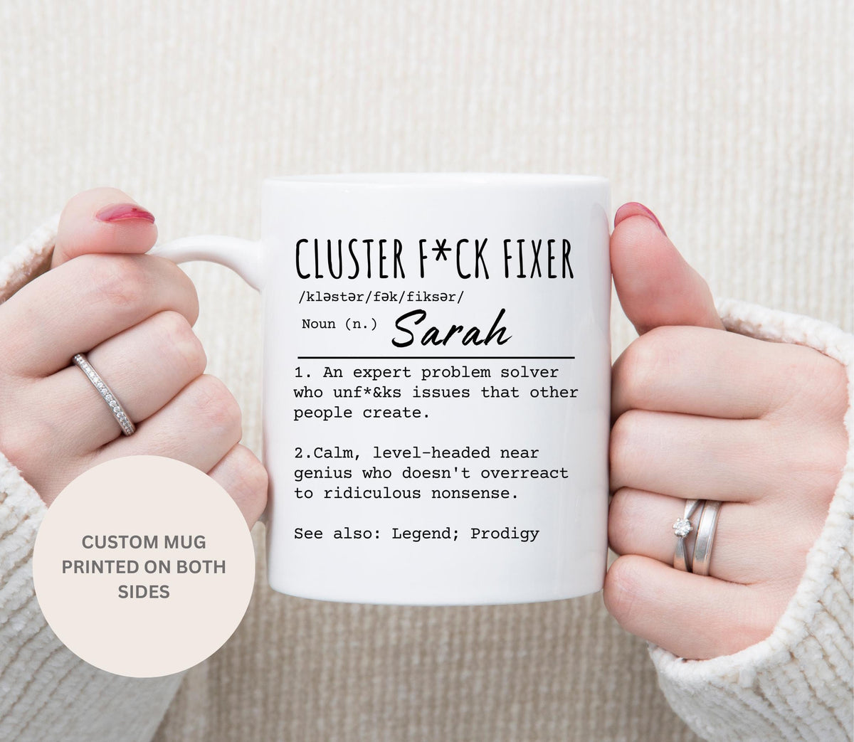 Personalized Name Definition Coffee Mug - Funny Custom Coffee Mug - Mug Personalized - Coworker Coffee Cup