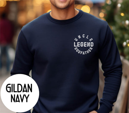 Uncle Godfather Legend Crewneck, Christmas Gift For Uncle, Godfather Uncle Hoodie, Uncle Godfather Gift, Godfather Proposal Gift