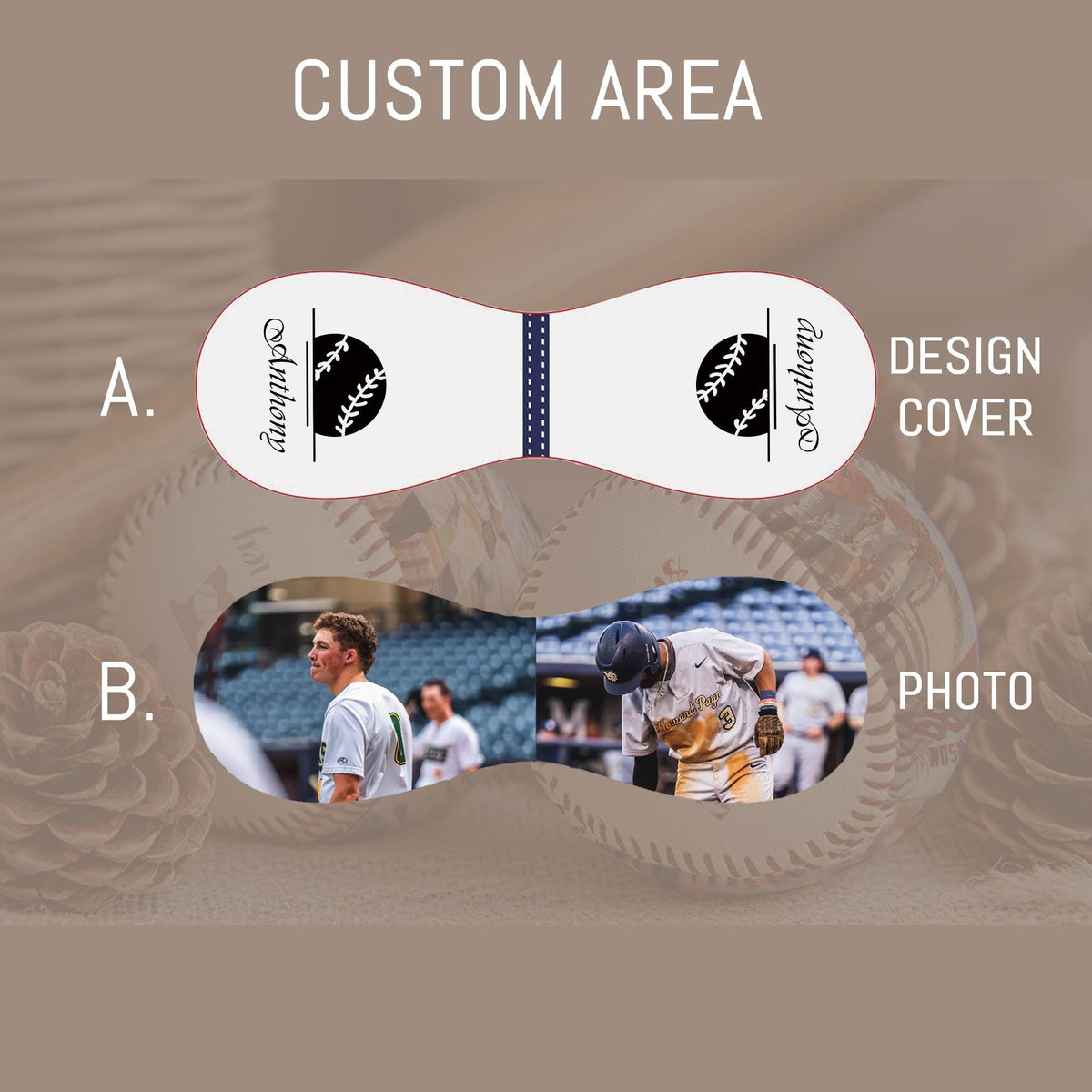 Custom photos and name baseball, Gift For Baseball Player, Personalized Team Balls, Gift from Coach