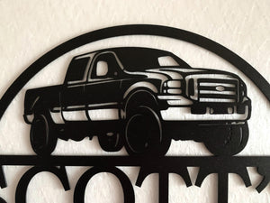 Personalized Metal Garage Sign Custom Name Plaque, Wall Art, Housewarming Gift, Est. Year, Man Cave, Dad s Gift, Mechanic Workshop Decor