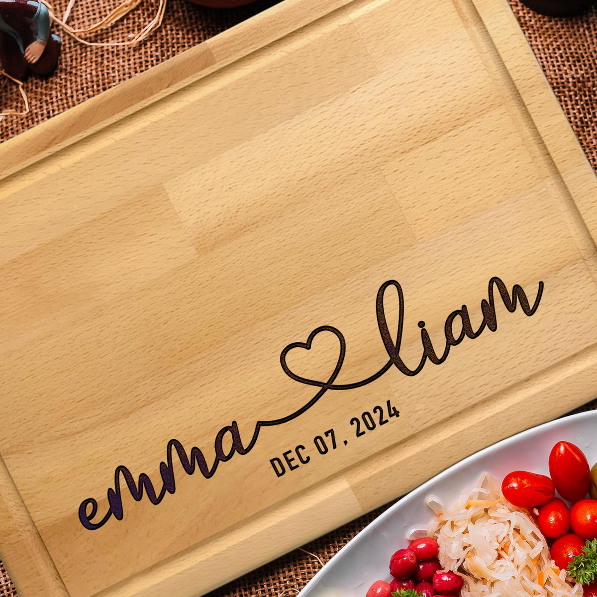 Custom Cutting Board for Couples, Engagement Gift, Wedding Gift for Newlywed, Housewarming Gift, Gifts for Couples from Friends