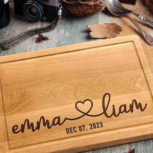 Custom Cutting Board for Couples, Engagement Gift, Wedding Gift for Newlywed, Housewarming Gift, Gifts for Couples from Friends