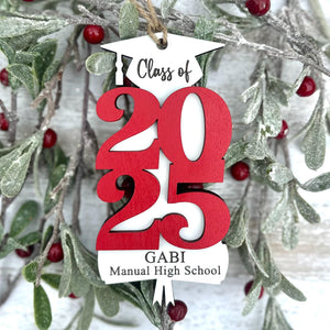 Class of 2025 Gift, Graduation Gift, Senior Year Keepsake, Personalized Ornament