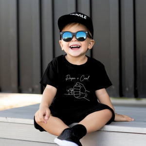 Dad & Me: Individual partner look set. Dad and mini outfit. Personalized father and child partner look. Matching set. Baby gift.