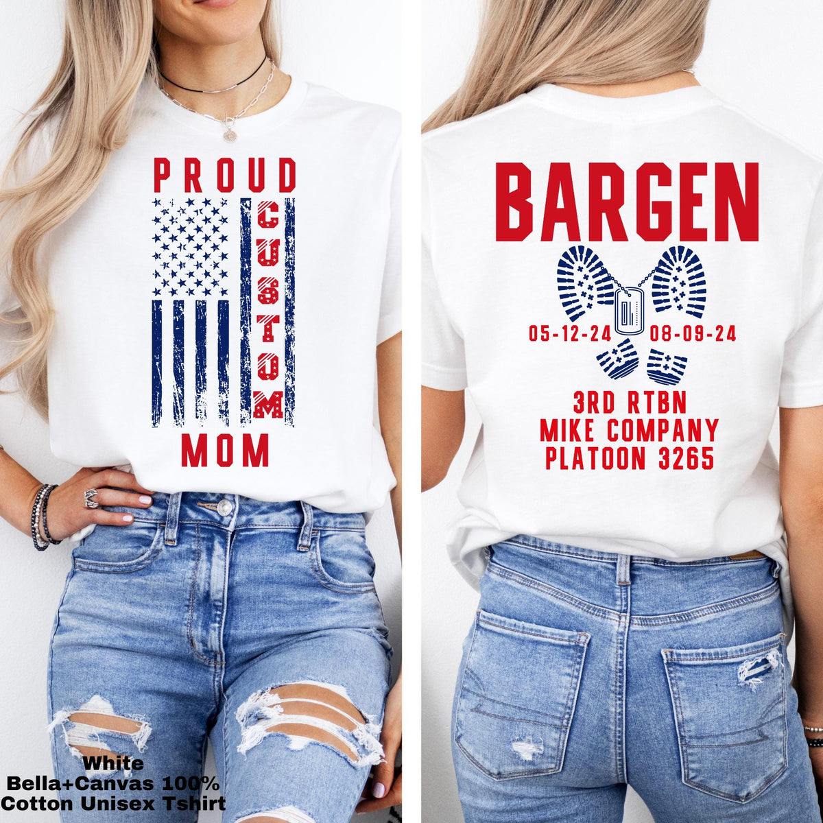 Proud Mom Shirt Military Graduation Family Matching Custom Military Shirts Military Bootcamp Graduation Proud Family Shirts Custom Military