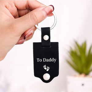 Personalized Ultrasound Keychain, Daddy Carry Me, Bump keyring, Expecting Dad gifts, Sonogram Dad Birthday Gift from Bump, New Born Keepsake