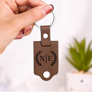 Custom Photo Leather Keychain,Wedding Anniversary Gift, Personalised Key Chain for Him, Car Keyring, Birthday Gift, Christmas Gift for Her