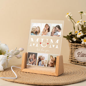 Personalized Photo Night Light, Mother Gifts,Birthday Gift for Mom,Mum Gift from Daughter,Mother's Day Gift,Best Mom Ever,Mom Christmas Gift