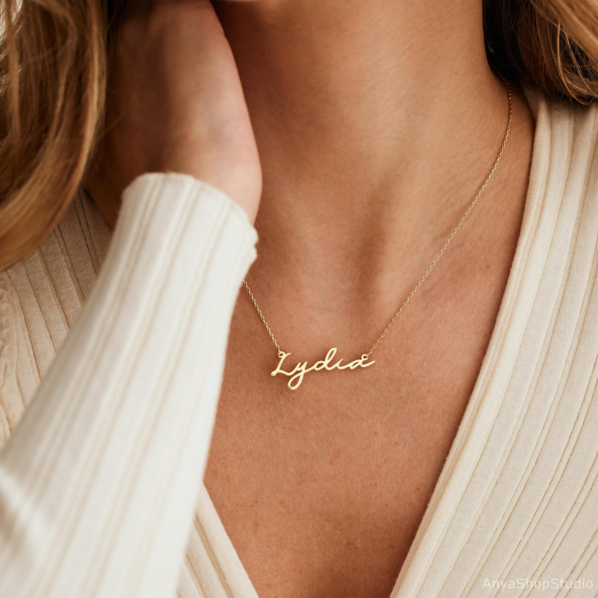 Dainty Minimalist Name Necklace, Personalized Minimalist Name Necklace, Custom Name Jewelry, Mother's Day Gift