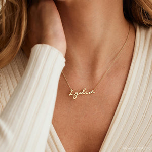 Dainty Minimalist Name Necklace, Personalized Minimalist Name Necklace, Custom Name Jewelry, Mother's Day Gift
