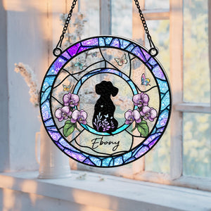 Personalized Dog Lover Gift, Custom Dog Breed Suncatcher, Gifts For Pet Lover, Cute Dog Suncatcher, Dog Memorial Gift, Christmas Gift