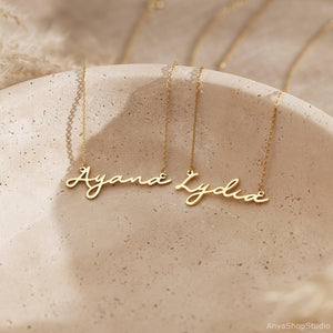 Dainty Minimalist Name Necklace, Personalized Minimalist Name Necklace, Custom Name Jewelry, Mother's Day Gift