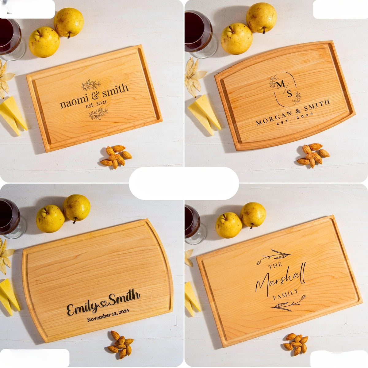 Personalized Cutting Board, Wedding Gift, Housewarming Gift, Charcuterie Board, Gift for Home, Bridal Shower Gift, Kitchen Gift for Grandma
