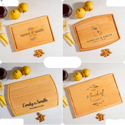 Personalized Cutting Board, Wedding Gift, Housewarming Gift, Charcuterie Board, Gift for Home, Bridal Shower Gift, Kitchen Gift for Grandma
