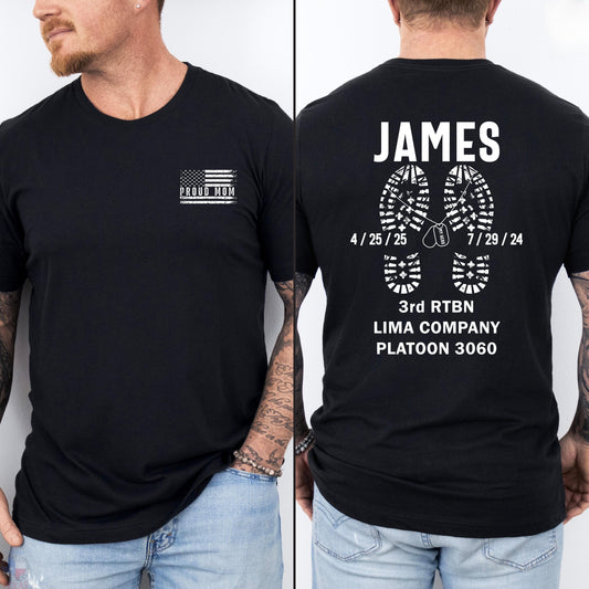 Personalized Military Marines Family Shirt, Military Graduation Shirts, Custom Bootcamp Graduation Shirts, Proud Air Force Family Shirts