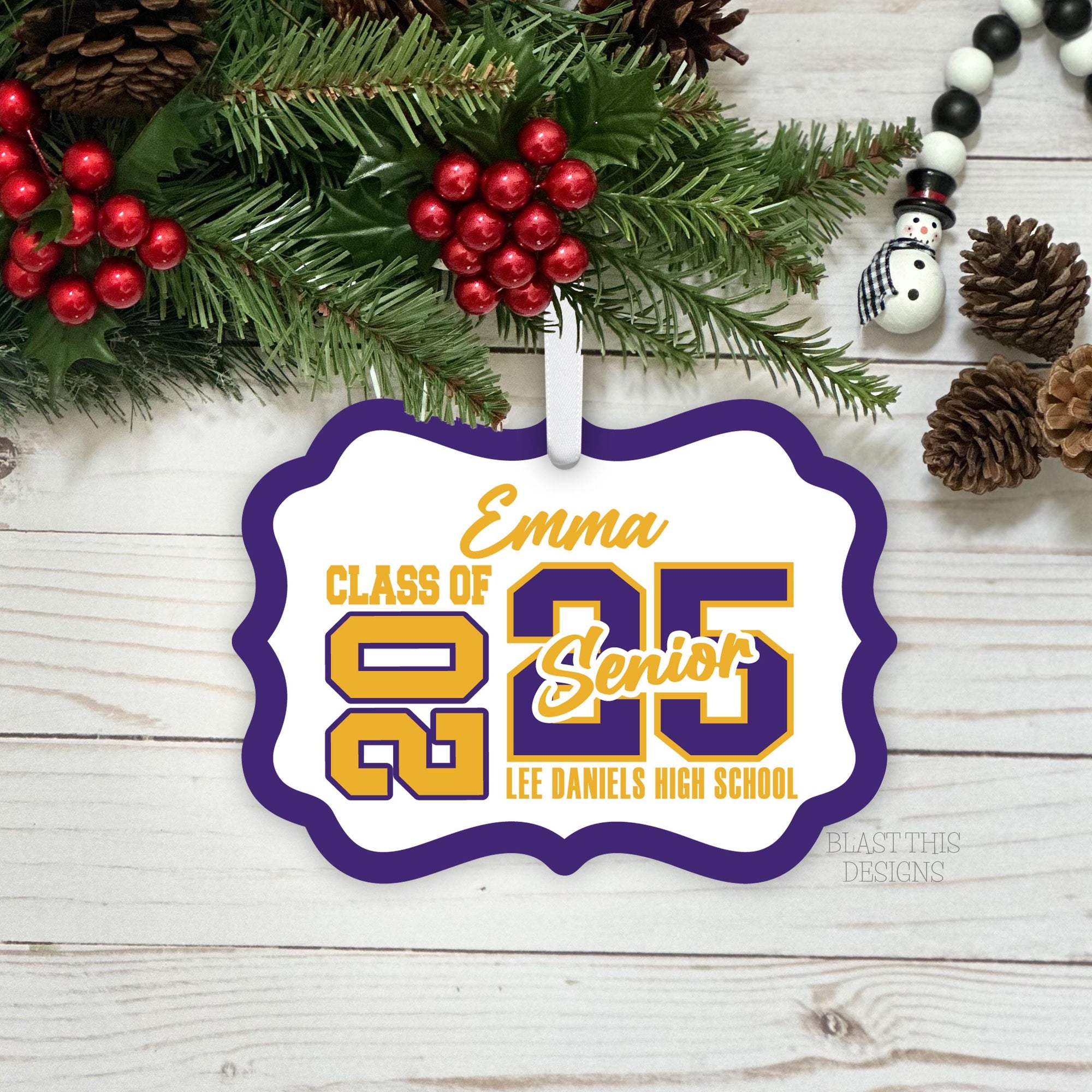 Personalized Graduation Ornament-Class of 2024-Gift For Teens-Senior-Class of 2025-College-Gift For Her-Gift for Him