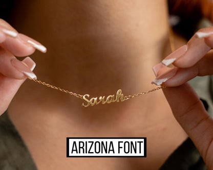 Custom Name Necklace, Christmas Gift for Her, Gold Plated Name Necklace, Personalized Name Necklace, Birthday Gift,Personalized Gift for Mom