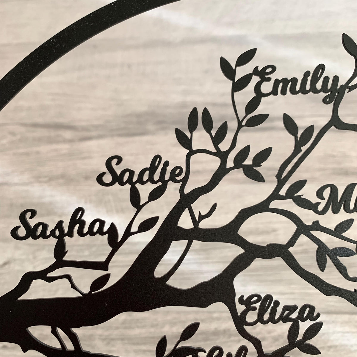 Custom Family Tree of Life Metal Sign - Personalized Family Names - Metal Wall Art Decor with Family Members - Anniversary Gift Family Gift