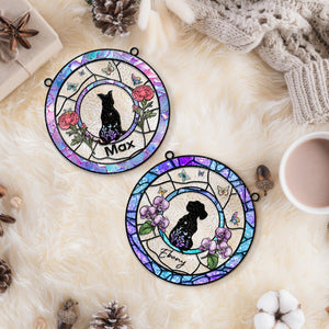 Personalized Dog Lover Gift, Custom Dog Breed Suncatcher, Gifts For Pet Lover, Cute Dog Suncatcher, Dog Memorial Gift, Christmas Gift