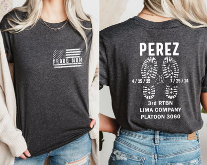 Personalized Military Marines Family Shirt, Military Graduation Shirts, Custom Bootcamp Graduation Shirts, Proud Air Force Family Shirts