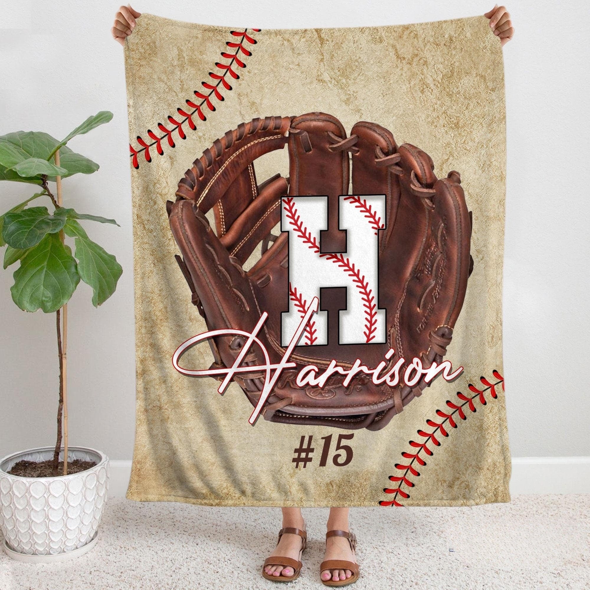 Personalized Baseball Blanket, Baseball Players Gift for Team, Baseball Pitching Grips, Custom American Baseball Gift Dad, Team Sport Gift