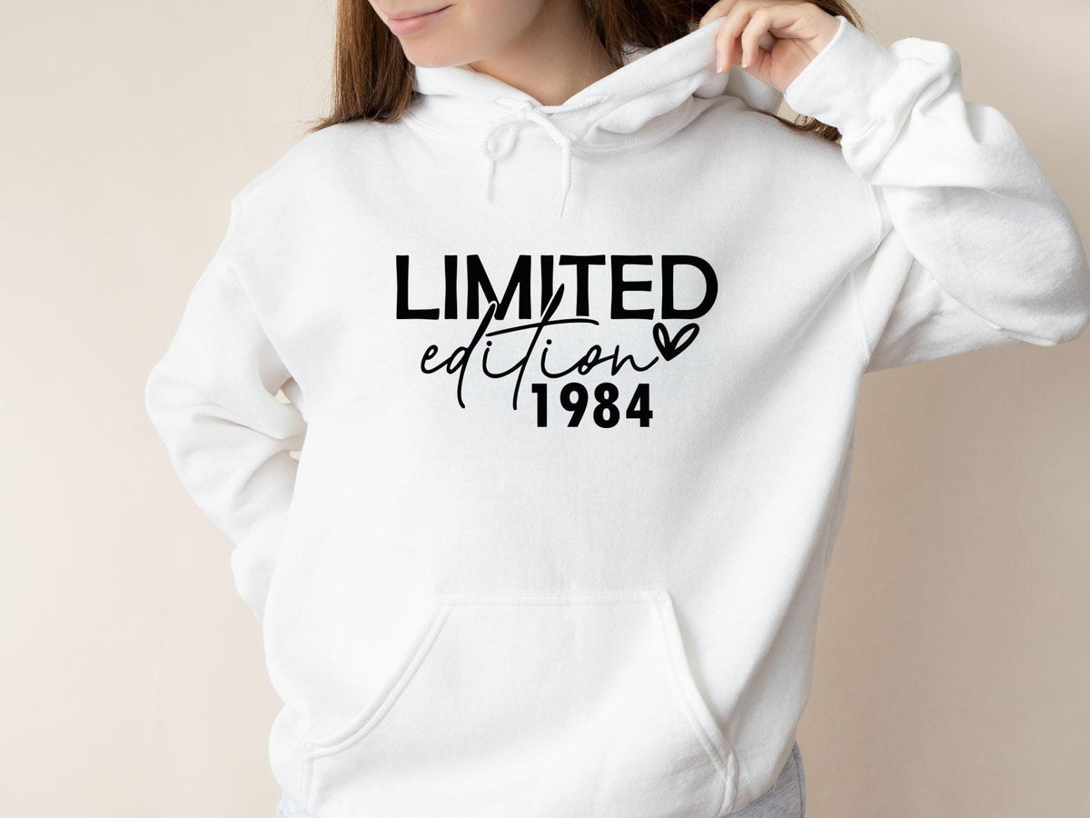 Birthday Hoodie, Personalised Hoodie, 40th Birthday Jumper, 1985 Hoodie, 50th Birthday Gift, 1965 Jumper, Limited Edition Top, 1975 Jumper