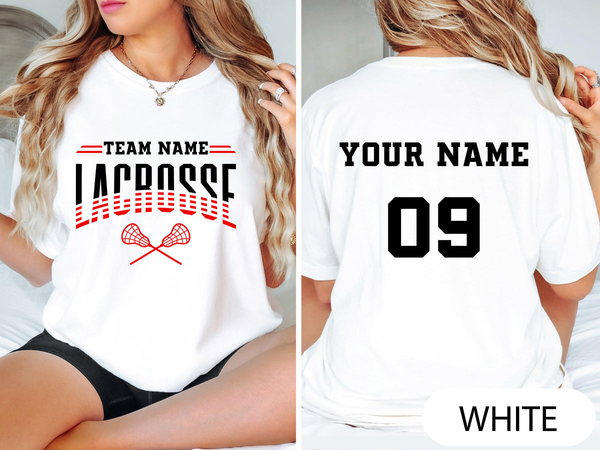 Custom Lacrosse Shirt, Personalized Lacrosse Shirt, Lacrosse Team Name Shirt, Lacrosse Shirt, Game Day Tee, Lacrosse Player Shirt, Lacrosse