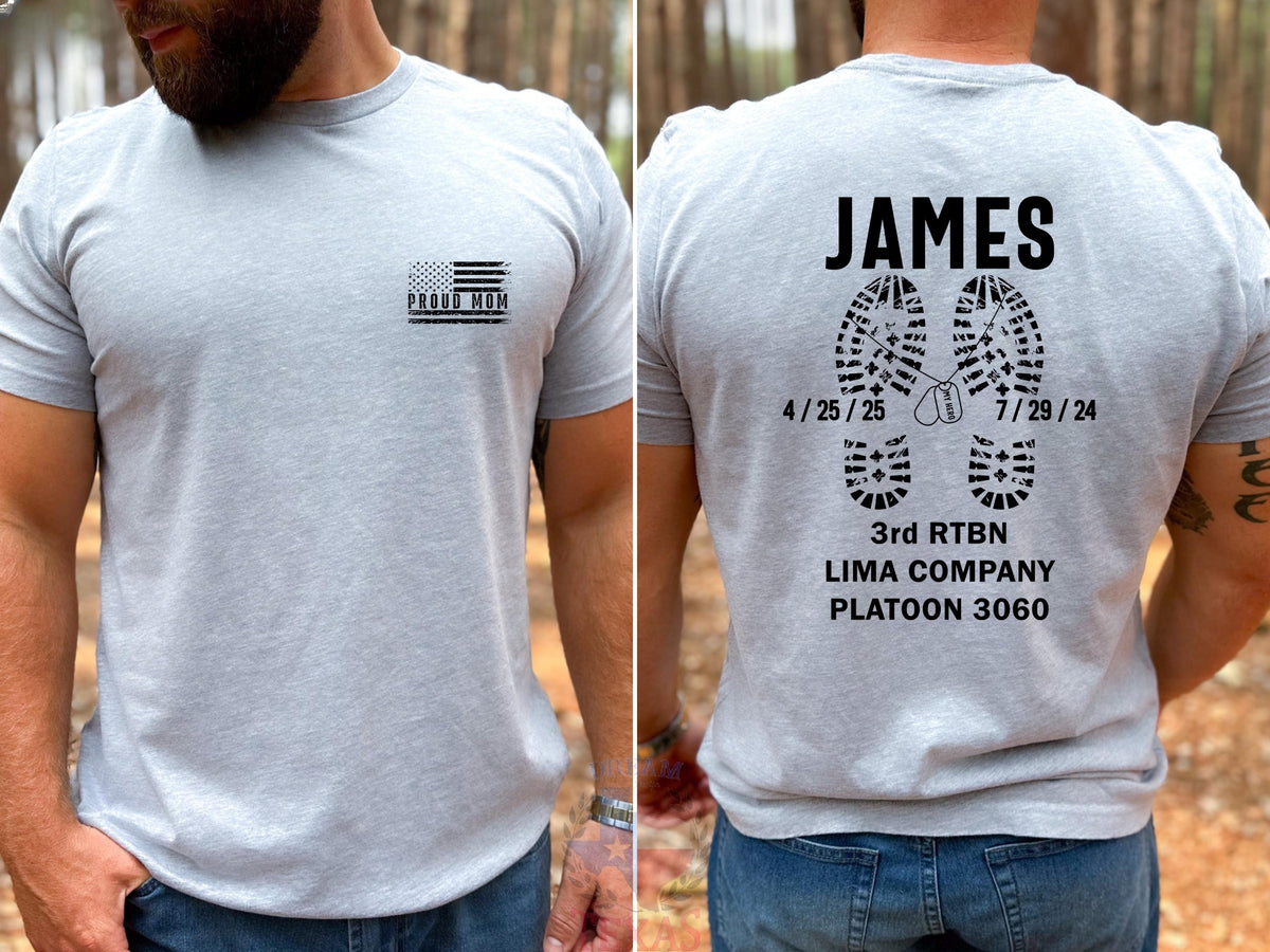 Personalized Military Marines Family Shirt, Military Graduation Shirts, Custom Bootcamp Graduation Shirts, Proud Air Force Family Shirts