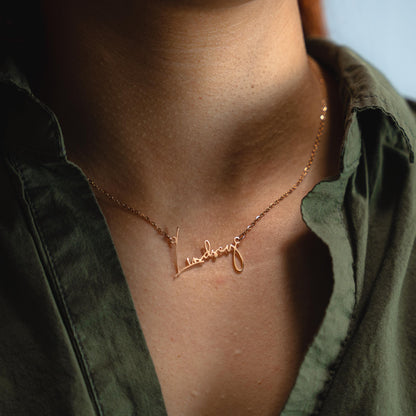 Custom Name Necklace, Christmas Gift for Her, Gold Plated Name Necklace, Personalized Name Necklace, Birthday Gift,Personalized Gift for Mom