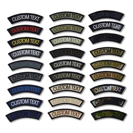 Arc Custom Name Tape Text Brand Morale Tactics Military Embroidery Patch, Tactical Moral Name Patch for Camouflage Uniform