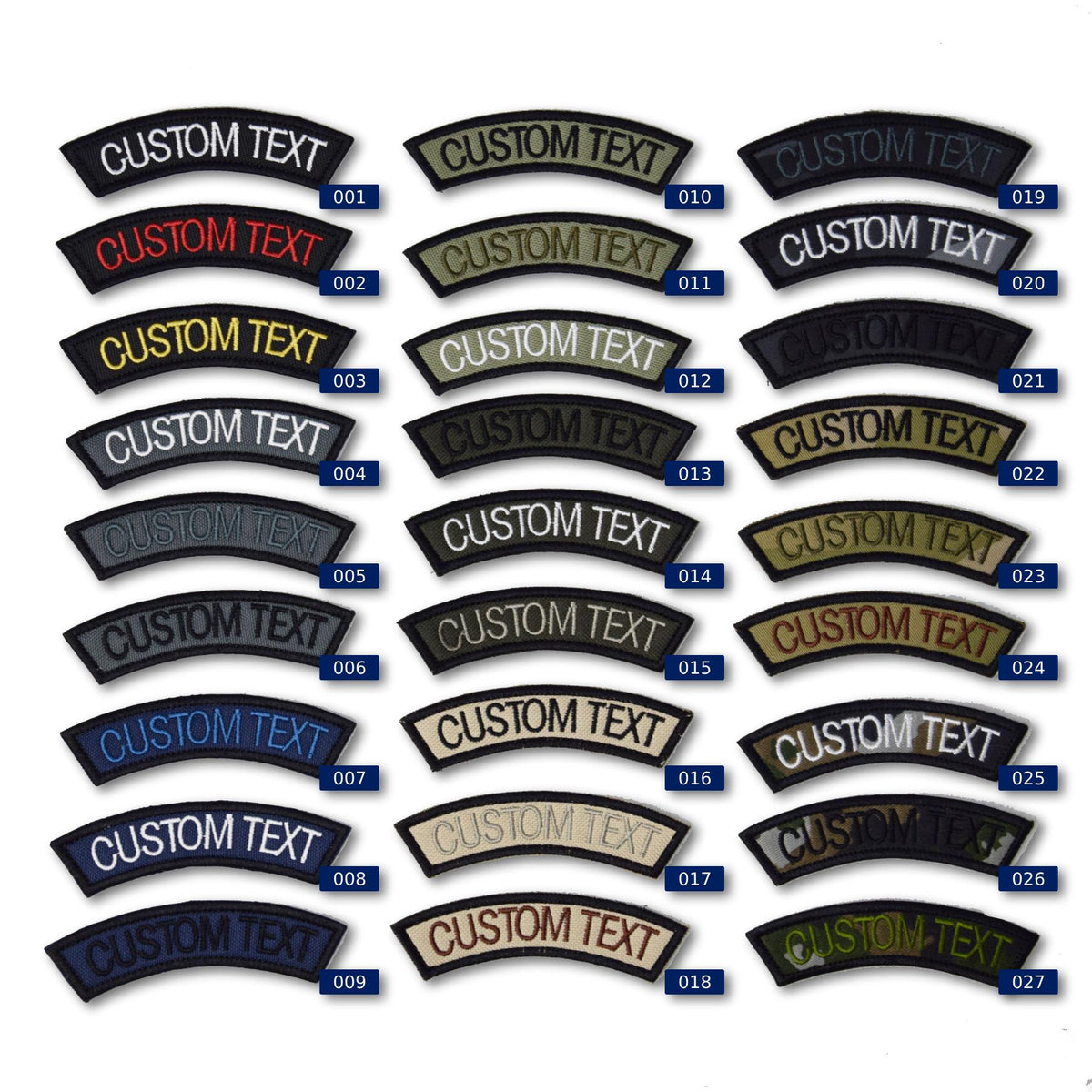 Arc Custom Name Tape Text Brand Morale Tactics Military Embroidery Patch, Tactical Moral Name Patch for Camouflage Uniform