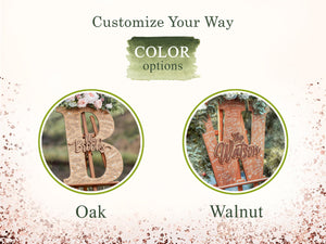 Wooden Name Sign Custom Letter a Guest Book Wedding Guest Book Alternative Guest Book Alternative Wedding Letter Guest Book Alternative