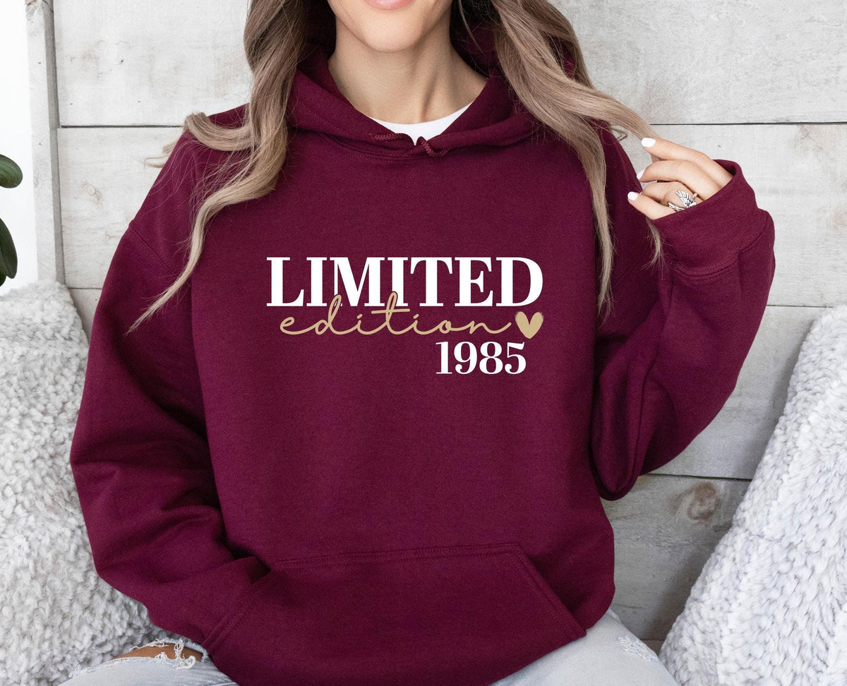 Limited Edition Hoodie, 1994 Birthday Hoodie, Custom Birthday Hoodie, 21st Birthday Top, 40th Birthday , 50th Bday Gift, Personalised Hoodie