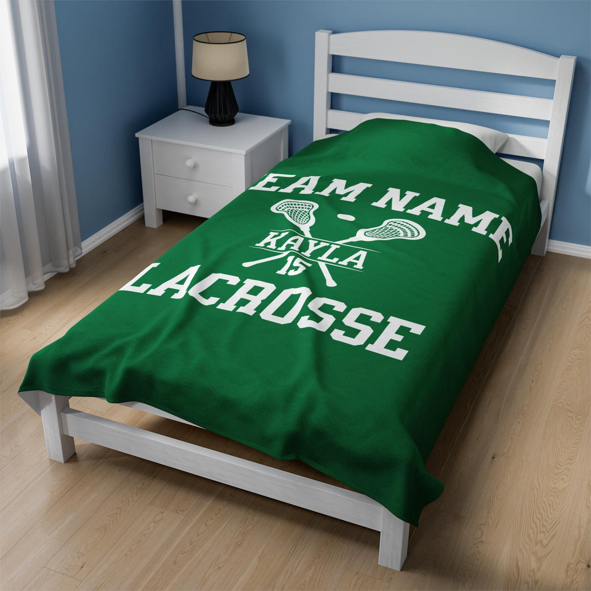 Personalized Lacrosse Blanket Custom Name Lacrosse Senior Gift for Lacrosse Team Gift Personalized Lacrosse Gift Girls Lacrosse Gift Boys