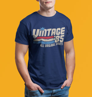 Retro 40th Birthday Gift for Men, Vintage 1985 T-Shirt, 40 Years Old Gift, Classic Eighties Tee, Birthday Present for Him, Dad, Husband