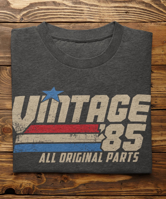Retro 40th Birthday Gift for Men, Vintage 1985 T-Shirt, 40 Years Old Gift, Classic Eighties Tee, Birthday Present for Him, Dad, Husband