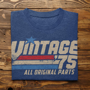 Retro 50th Birthday Gift for Men, Vintage 1975 T-Shirt, 50 Years Old Gift, Classic Eighties Tee, Birthday Present for Him, Dad, Husband