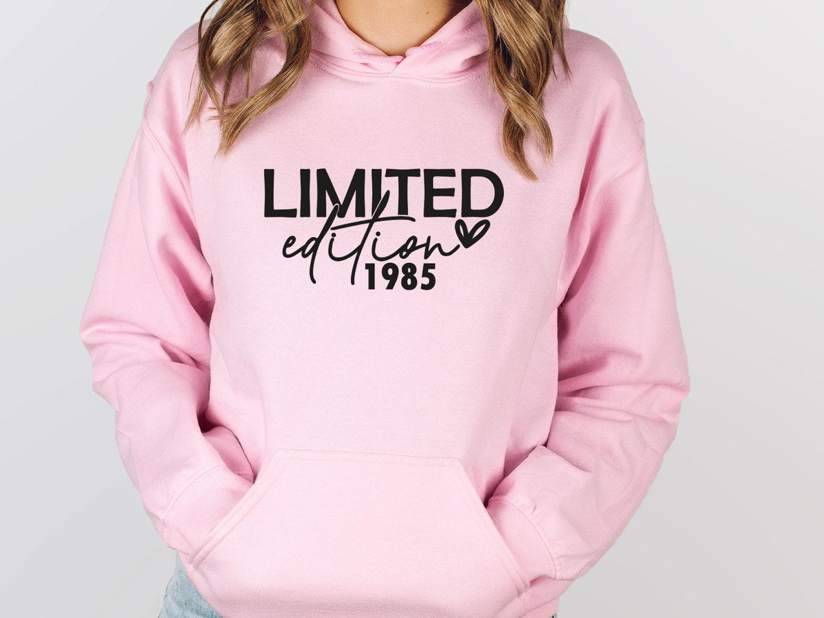Birthday Hoodie, Personalised Hoodie, 40th Birthday Jumper, 1985 Hoodie, 50th Birthday Gift, 1965 Jumper, Limited Edition Top, 1975 Jumper