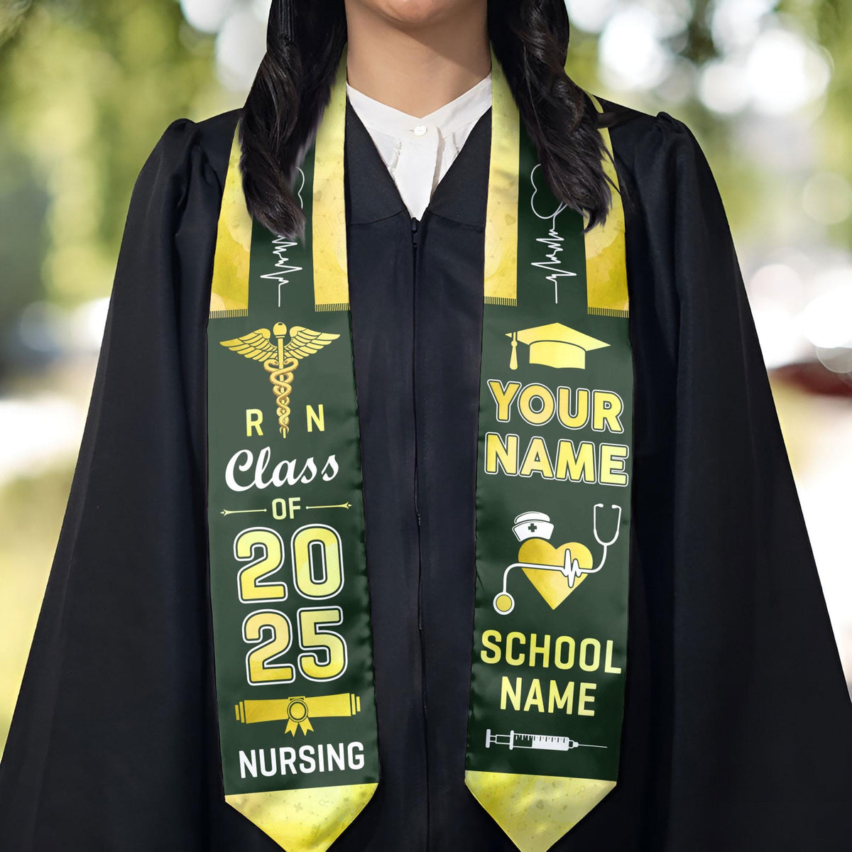 Customized Nursing Stole, RN Stole Nursing Stole Graduation 2024, Nursing Graduation Stole, Nursing Graduation, Nursing Stole Graduate 2025