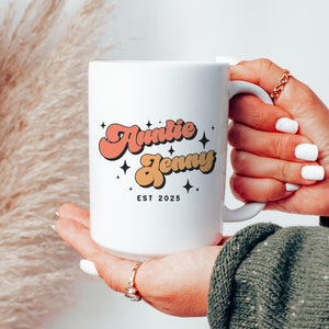 Custom Pregnancy Reveal Mug for New Aunt and Uncle, Aunt and Uncle Pregnancy Announcement, New Auntie New Uncle Gift Mug Set, New Uncle Mug