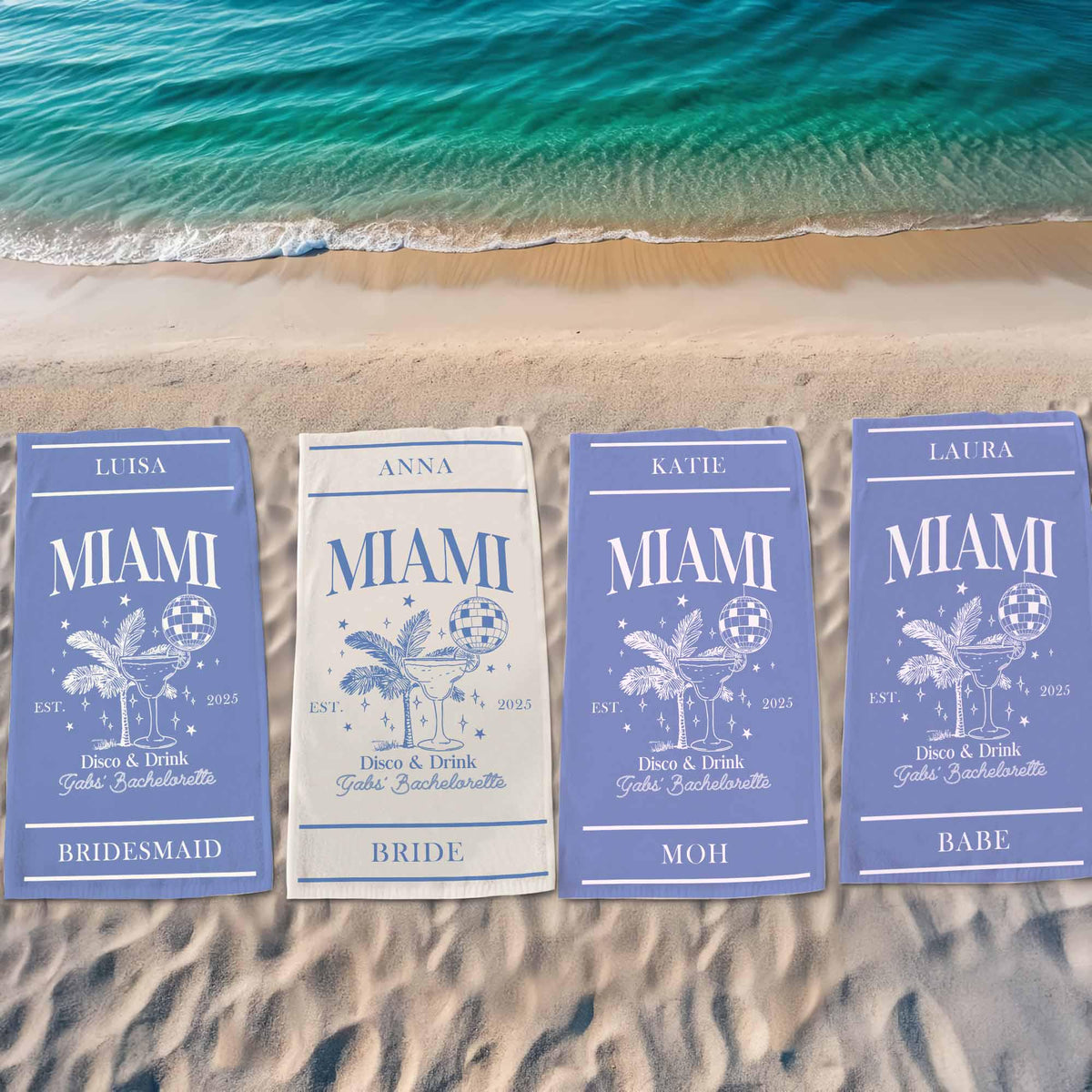Personalized Bachelorette Towel Gifts, Bachelorette Beach Towel, Custom Bach Club Beach Towel, Weekend Beach Trip Gifts, Bridesmaid Gifts