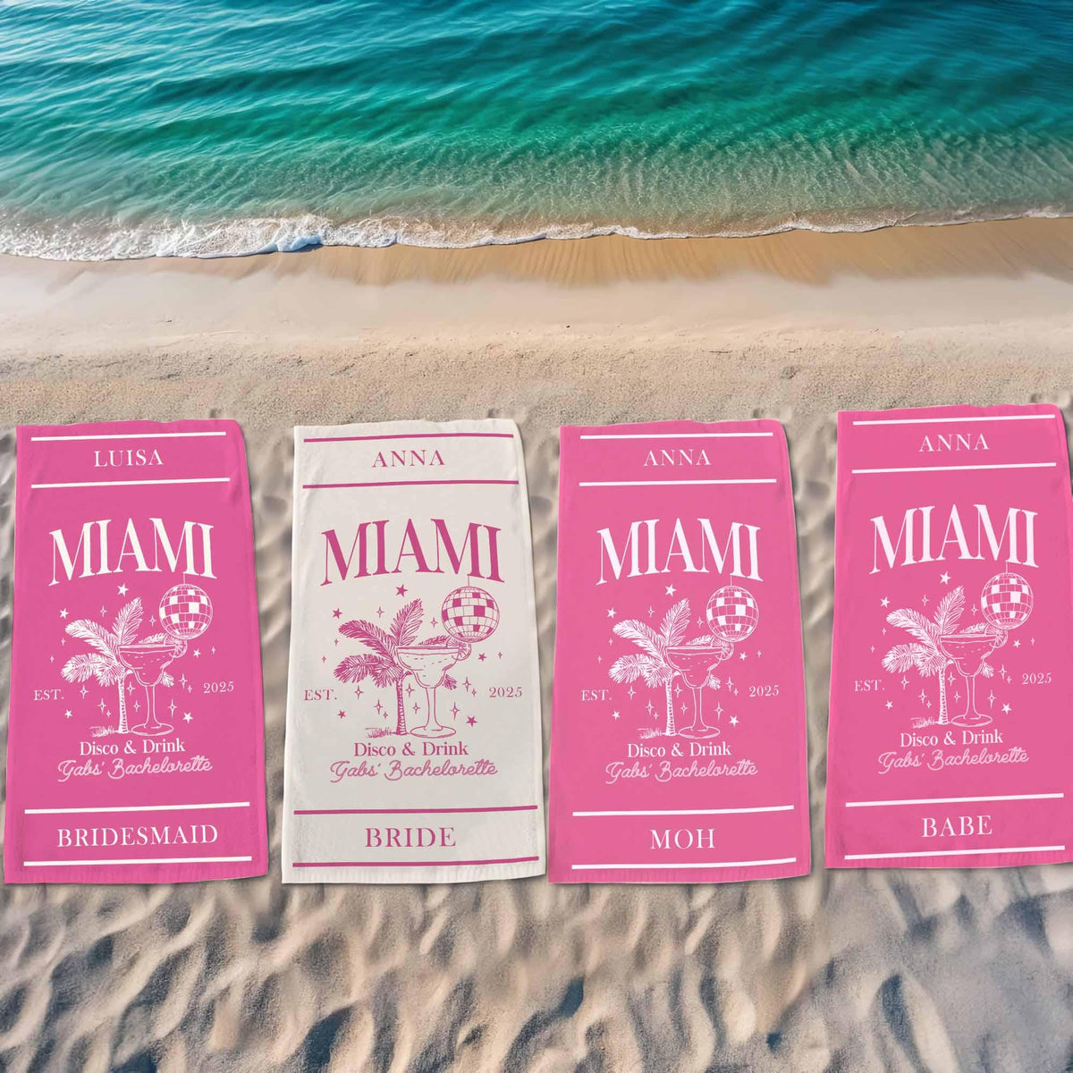 Personalized Bachelorette Towel Gifts, Bachelorette Beach Towel, Custom Bach Club Beach Towel, Weekend Beach Trip Gifts, Bridesmaid Gifts