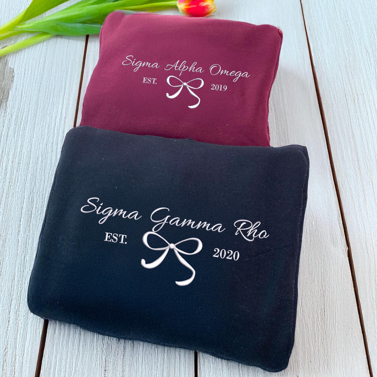 Custom Embroidered Girl's Trip 2025 Sweatshirt, Coquette Bow Shirt, Coquette Sorority Hoodie, Besties Gifts For Her, Gift For Girl