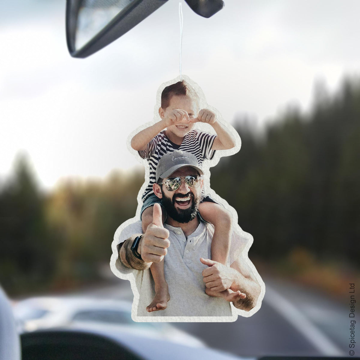 Custom Photo Car Air Freshener Cars Novelty Gift Present Idea Personalised Handmade Cherry Smell Birthday Gift Present Idea Personalized