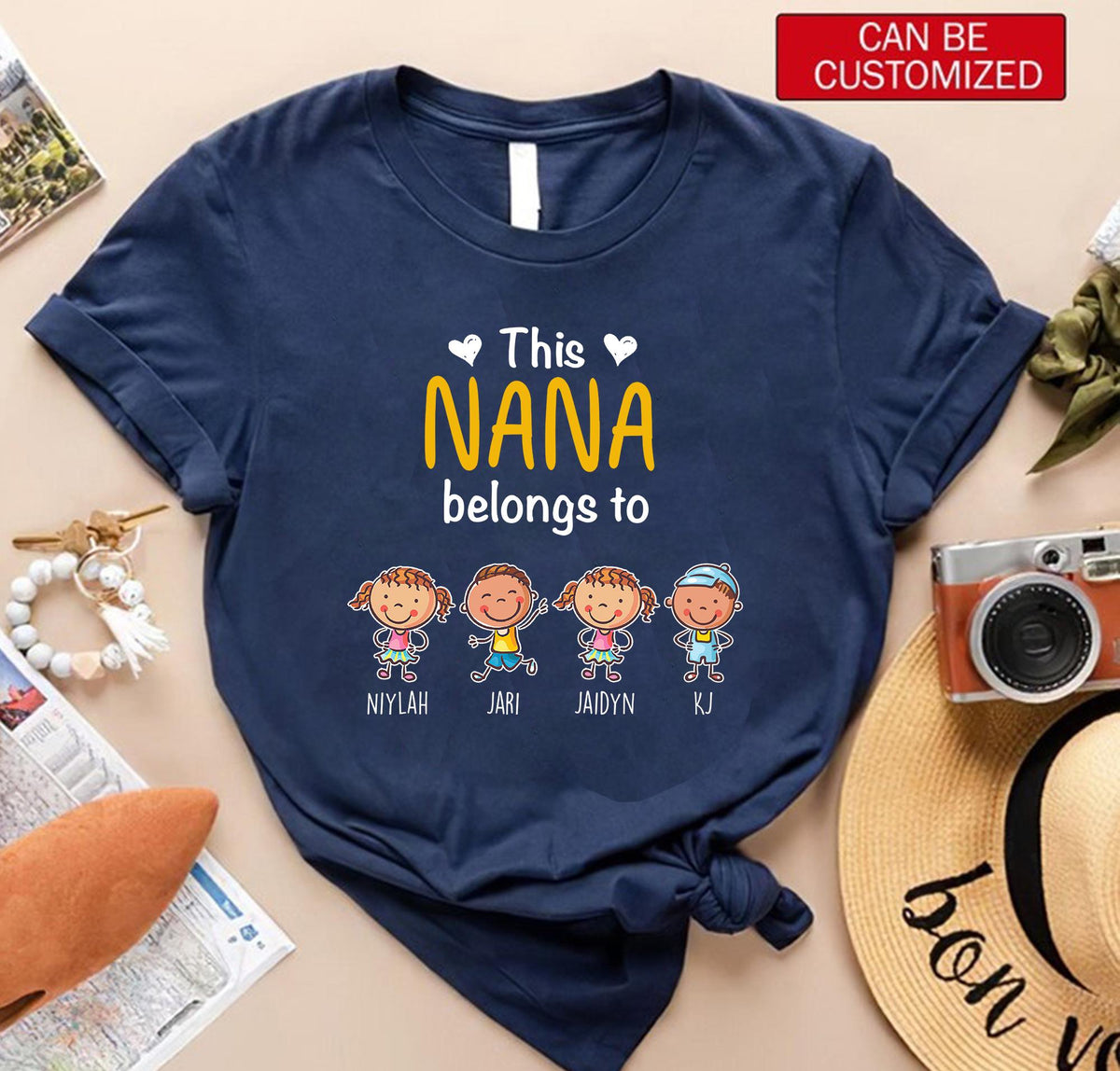 This Grandpa Belongs To Grandchild Name Shirt, Gift For Papa,Daddy Custom Names Sweatshirt, Best Grandpa Ever, Grandma Father Day Gift