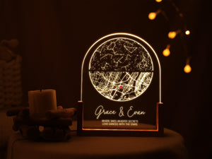 Personalized Map by Date, Star Map Night Light, Custom Star Chart, Anniversary Gift, Gift for Girlfriend, Graduation Gifts