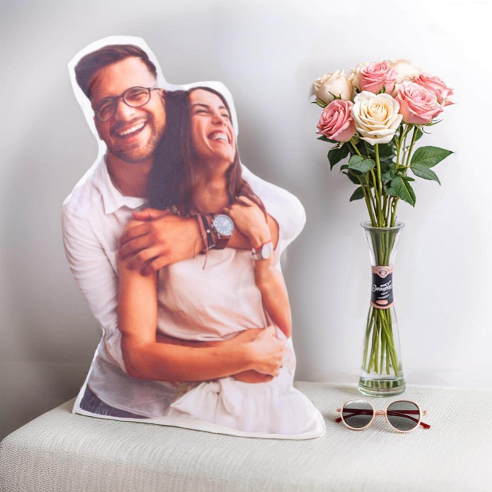 Customizable Couple Pillow with Picture, Valentine s Day Gift, Personalized 3D Photo Pillow, Pet Memorial Gift, New Home Gift for Couple